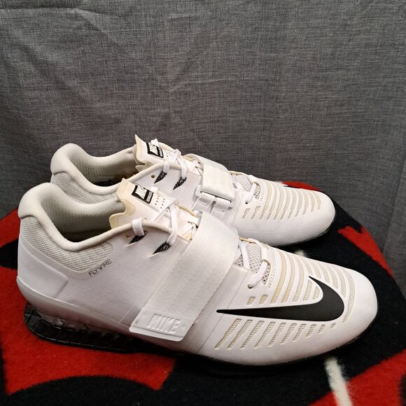 %Size 13 Nike Romaleos 3 White/Black CrossFit Men Weightlifting Shoes A 25 main image 8